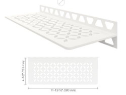 Schluter Shelf-W Floral Matte White  SWS1 D5 MBW